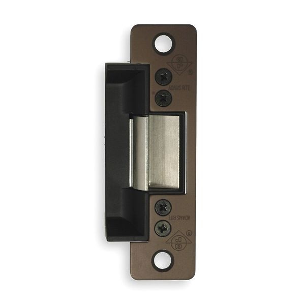 Adams Rite Electric Door Strike, Steel, Dark Bronze, For Use With: Cylindrical Locksets with Deadlatches - 7100-540-313-00