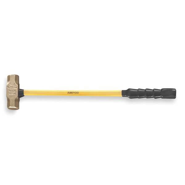 Ampco Safety Tools Nonsparking Sledge, 8 lb., 33", Fiberglass - H-71FG