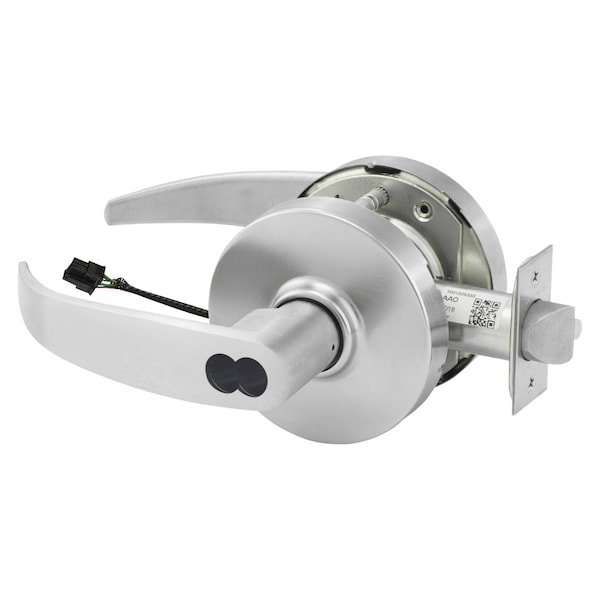 Sargent Electrified Cylindrical Lock, Fail Safe, 24V, LP Design, SFIC Prep, Less Core, RX Switch, Satin Chrm - RX2870-10G70-24V LP 26D