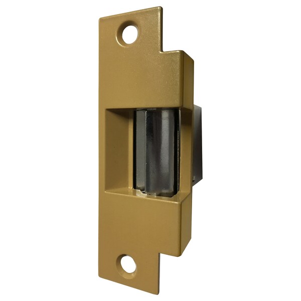 Trine Trine 00 Series Electric Strikes, 8-16 VAC/4-6 VDC, Sprayed Brass - 007-8-16AC/4-6DC