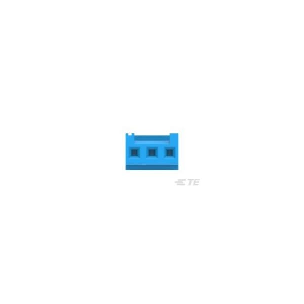 Te Connectivity Board Connector, 3 Contact(S), 1 Row(S), Female, Idc Terminal, Blue Insulator, Receptacle - 281838-3