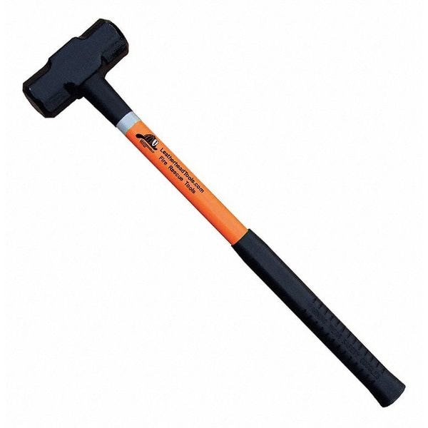 Leatherhead Tools Sledge Hammer, 36" Orange Fiberglass Handle, 8 lb. Head - SLO-8-36