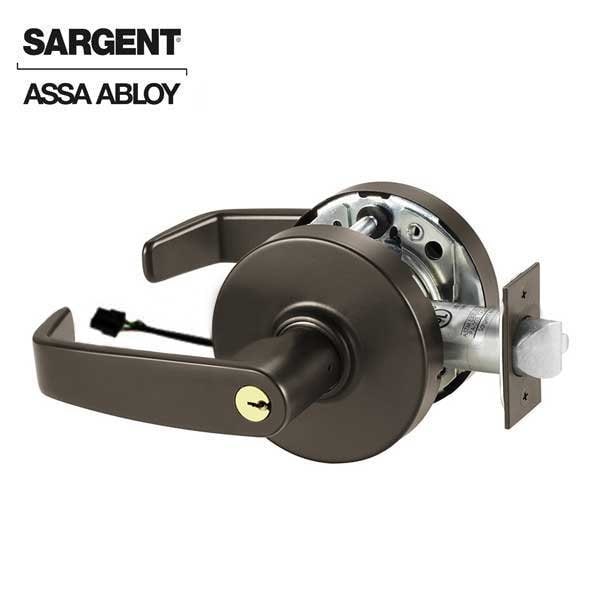 Sargent 10 Line Series Cylindrical Lock Mechanical Electromechanical (Fail Secure) 24V L Trim L Rose Strike - SRG-28-10G71-LL-24V-10BE