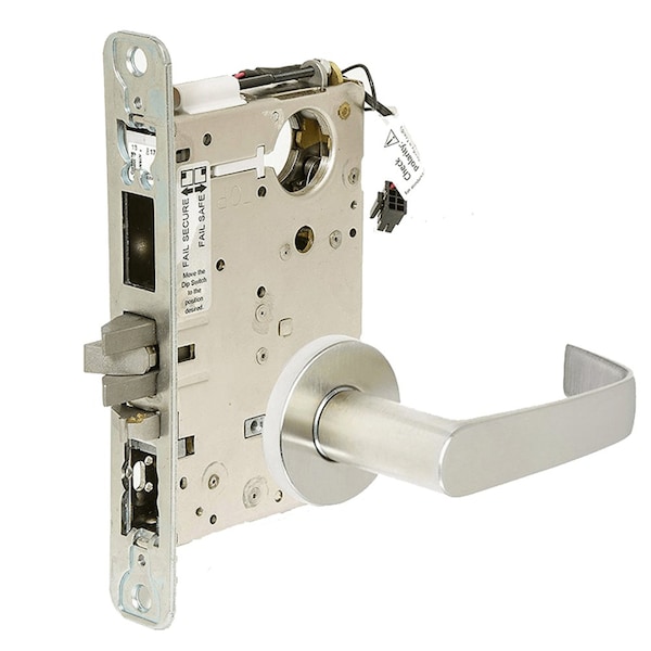 Corbin Russwin Fail Secure Electrified Mortise Lock, Outside Grip Locked when Not Energized, Outside Cylinder Overr - ML20906 NSA 626 SEC LC