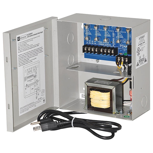 Altronix Power Supply 4 Fuse 24Vac at 3.5A - ALTV244UL3