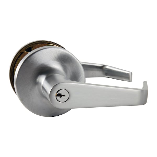 Falcon Electrified Locked Storeroom, Dane Lever, G Keyway, US26D - T881PD D 626 24V