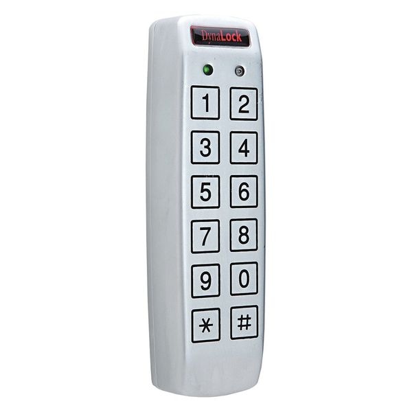 Dynalock Access Keypad, Steel, White, 6in. Hx2in. W - 7350