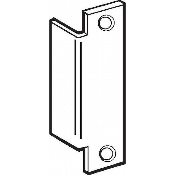 Don-Jo 1-1/4" x 4-7/8" Blank Electric Strike Aluminum Frame Filler Plate - AF260DU
