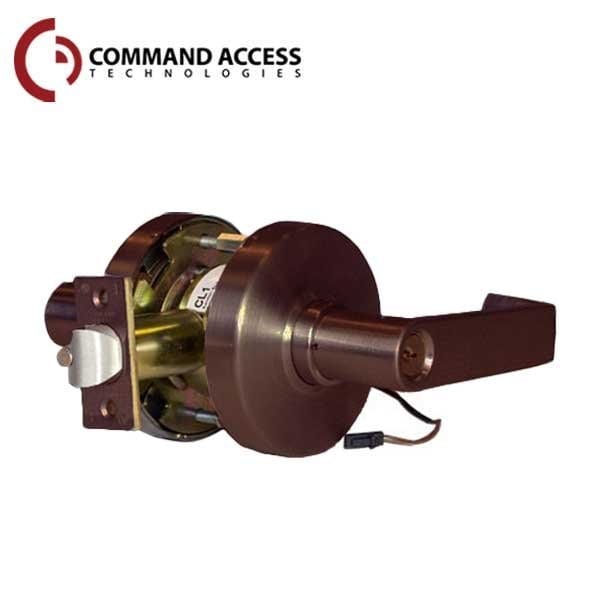 Command Access Grd1 24V Fail Secure Cylindrical Storeroom Clutching Lock L6 Lever Duronatic - CAT-CL180-EU-L6-24V-613-SC