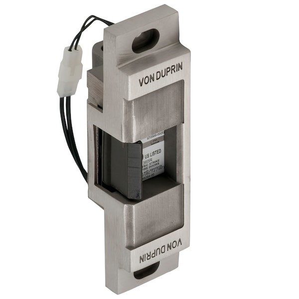 Von Duprin Electric Strike, Fire Rated, US32D, 6" FP, 12 VDC, 3/4" Throw - 6111 12V 32D