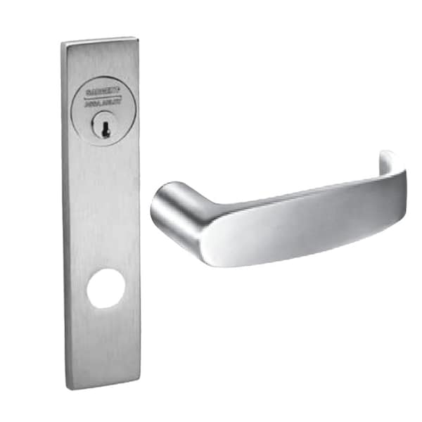 Sargent Fail Secure, 24V Electrified Mortise Lock, LE1 Escutcheon, L Lever, RX Switch, Satin Chrome - RX-8271-24V LE1L 26D