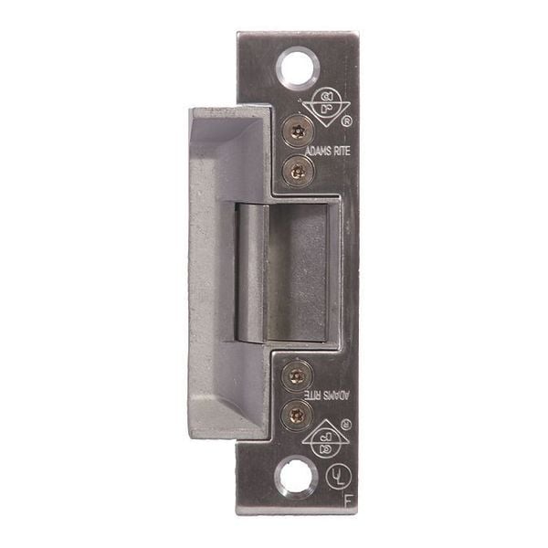 Adams Rite Electric Door Strike, Stainless Steel, Stainless steel, Includes: Adhesive Shims, Mounting Clips - 7240 510630