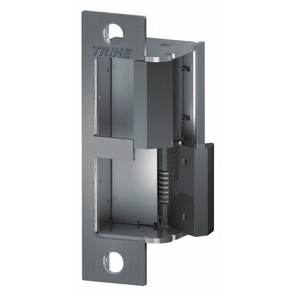 Trine Electric Door Strike, Stainless Steel, Unfinished, Includes: (4) Faceplates - 4100DBDL-32D-RH