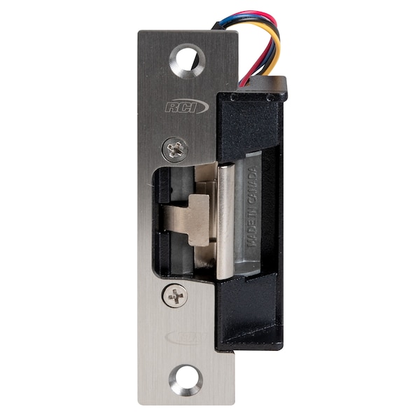 Rci RCI 6 Series Electric Strikes, 12/24 VAC/VDC Voltage, Stainless Steel - L6514LMKM 32D