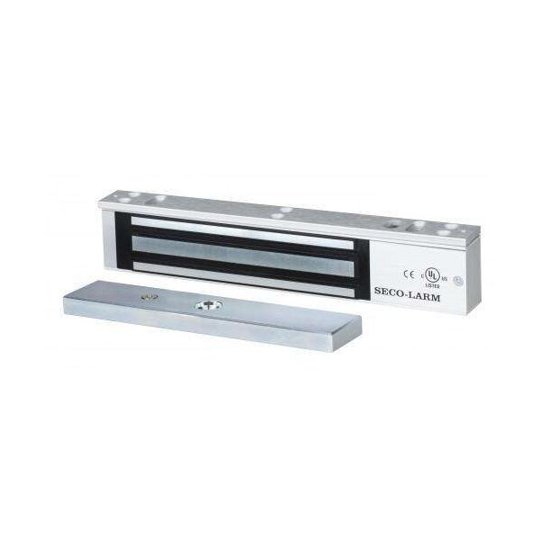 Seco-Larm Single-door Electromagnetic Lock with 600-lb (272kg) holding force. 12 or 24 VDC operatio - SLM-E-941SA-600PQ