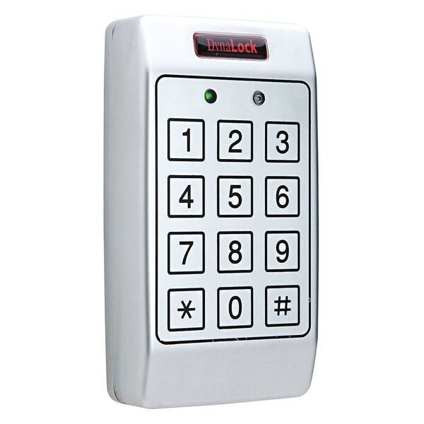 Dynalock Access Keypad, Steel, White, 4in. Hx3in. W - 7300