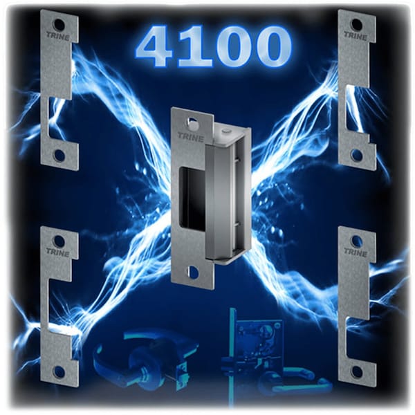 Trine Stainless Steel, Bright Stainless Steel, For Use With: 4100 Series Electric Strikes - 4100 US32