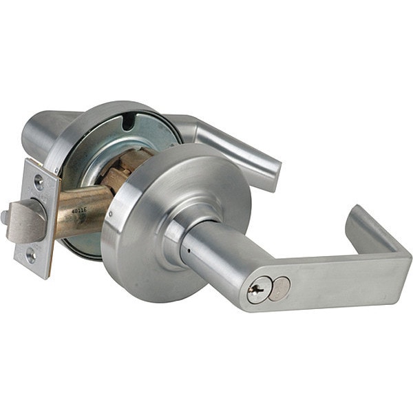 Schlage ND Series Cylindrical Storeroom Lock Rhodes Lever US26D - ND80RD RHO 626