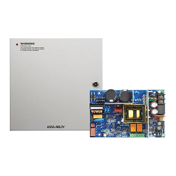 Securitron Power Supply, Steel, 14" L, 14" W, 4.75" H - AQD4