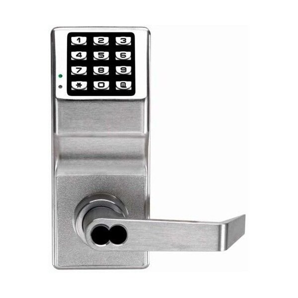 Alarm Lock Non-Weatherized Trilogy Electronic Digital Lever Lock with Interchangeable Core for Schlage Prep - DL2700IC26DS