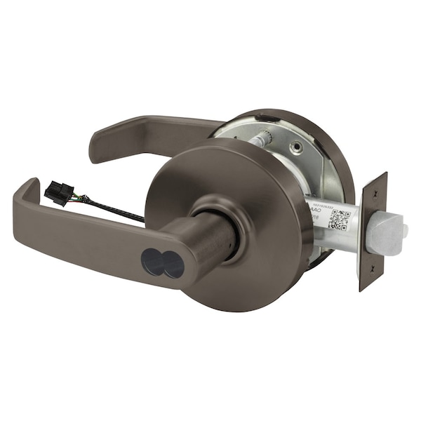 Sargent Electrified Cylindrical Lock, Fail Secure, 24V, LL Design, SFIC Prep, Less Core, RX Switch, Bronze - RX2870-10G71-24V LL 10B