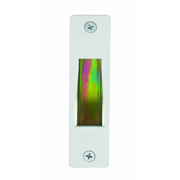 Adams Rite 4000032628 MS Deadlock Flat Round Trim Strike for Hookbolts Clear Anodized Aluminum - 4000032628