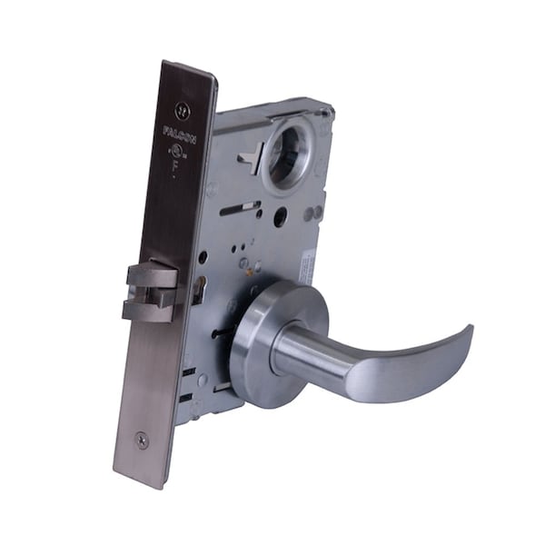 Falcon Electrified Mortise Lock, 24VDC, Fail Secure, SFIC Prep, Less Core, Avalon Lever, Gala Rose, Brass - MA881B AG 605 24VDC