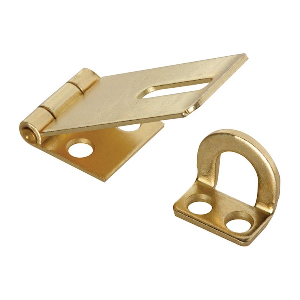 National Hardware National Hardware Brass-Plated Steel 1-3/4 in. L Safety Hasp 1 pk - N102-053