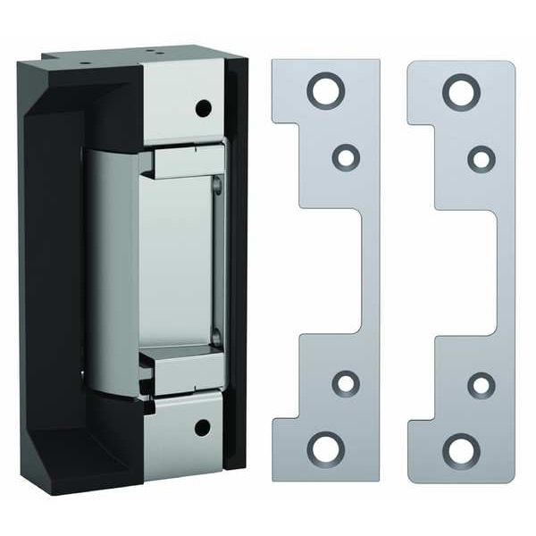 Hes Electric Door Strike, 12/24V AC/DC, 1 3/4 in Wd, 4 7/8 in Ht, Cylindrical, Stainless Steel - 5000C-12/24D-630