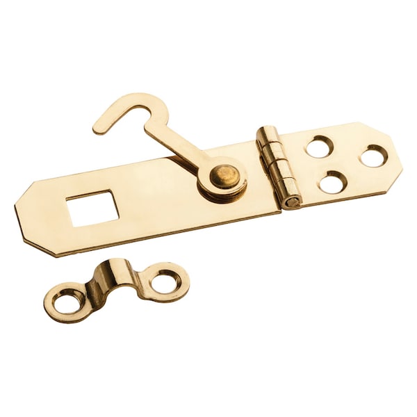 National Hardware National Hardware Solid Brass 2-3/4 in. L Hasp w/Hook 1 pk - N211-912