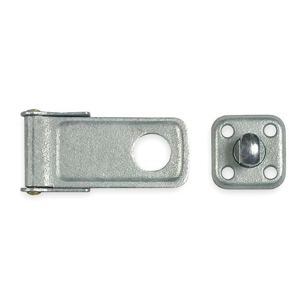 Zoro Select Latching Post Safety Hasp, Steel, 6 In. L - 1RBH1
