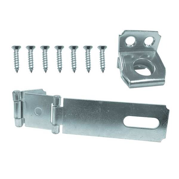 Zoro Select Double-Hinged Safety Hasp, 4-1/2" L - 60JJ56