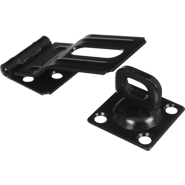 National V32 3-1/4 In. Black Swivel Hasp - N305979