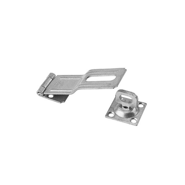 National Hardware V32 Series Safety Hasp, 4-1/2 in L, 1-1/2 in W, Galvanized Steel, 0.41 in Dia Shackle - N103-069