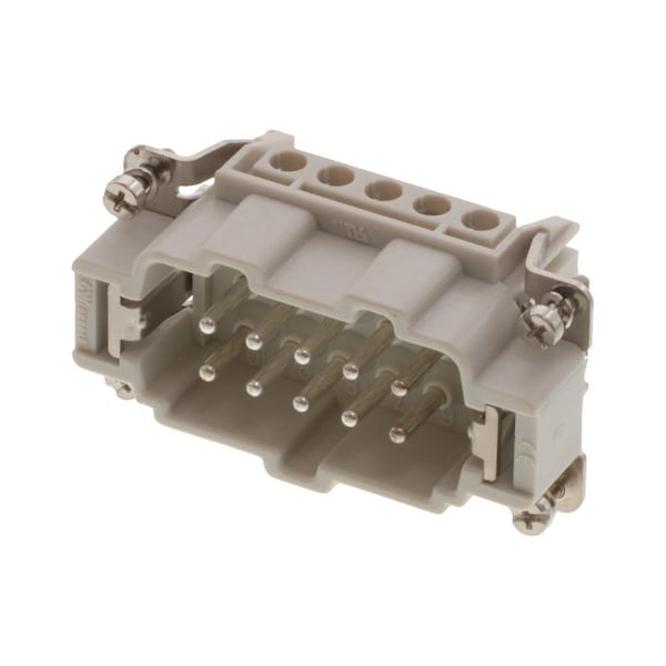 Molex Gwconnect Screw Terminal Insert, Male, 10-Pole, 16A, With Wire Protection, Silver (Ag) Plated - 7310.6104.0