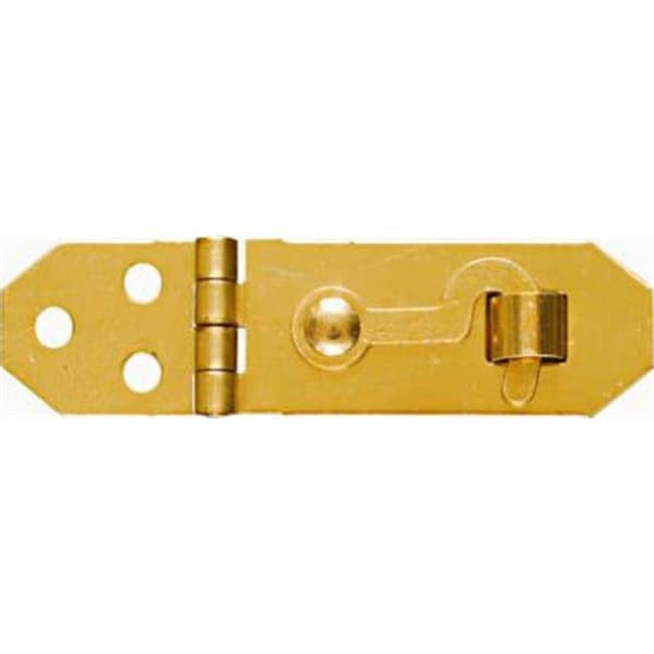 Eat-In N211-912 0.75 x 2.75 in. Bright Brass Finish Solid Brass Hasp - EA585229