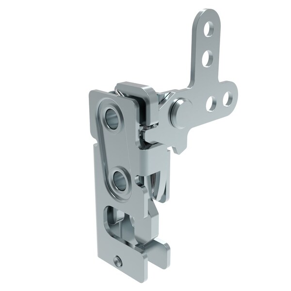 Southco Rotary Push To Close Latch, Small Size, Single Stage, 2-Point Lever 7.2 mm Through Hole, Steel - R4-10-10-301-10