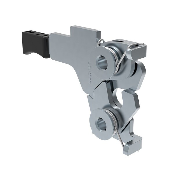 Southco Rotary Push To Close, Medium Size, Hand Operated, 8.3 mm Thru, Steel, Zinc Plate, Bright chromate - R4-20-20-401-10