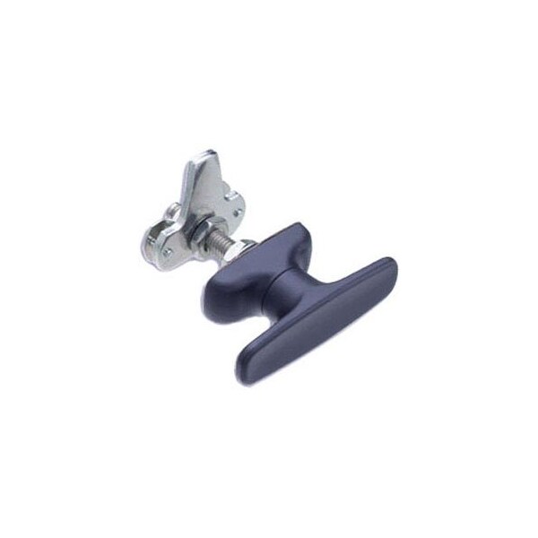 Southco Cam Latch T-Handle, Turn Clockwise to Latch / Lock, Short Cam, Zinc Alloy, Powder Coat, Black - 92-11-531
