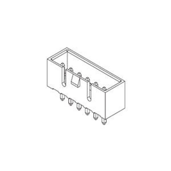 Molex Board Connector, 7 Contact(S), 1 Row(S), Male, Straight, 0.156 Inch Pitch, Solder Terminal,  - 353130760