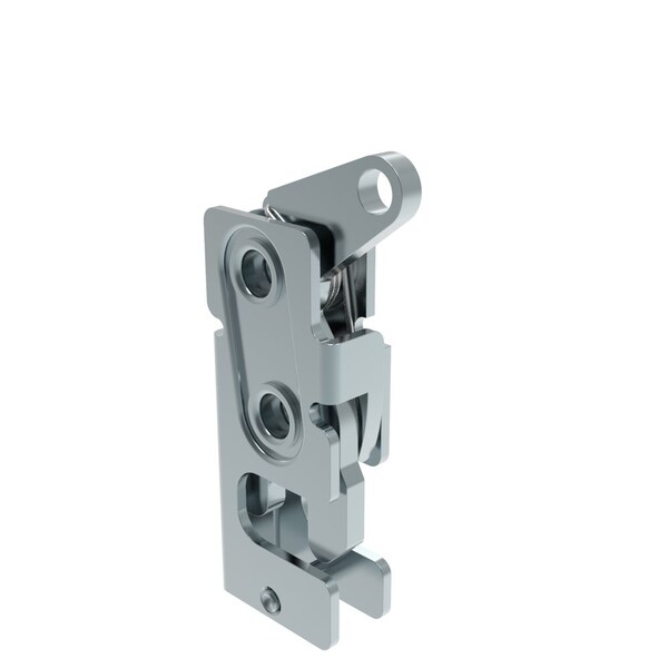 Southco Rotary Push To Close Latch, Small Size, Two Stage, Top Trigger 1/4-20 Thread, Steel - R4-10-31-601-10