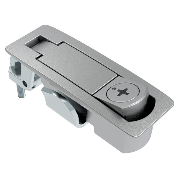 Southco Compression Latch, Tool Locking, Phillips Recess, Sealed, Zinc Alloy, Chrome Plated, Textured - C2-42-101