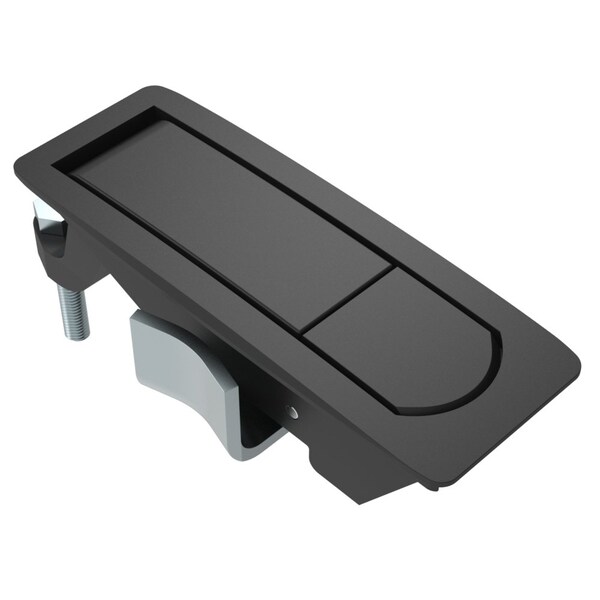 Southco Compression Latch, No Restriction, Flush Trigger, Not sealed, Zinc Alloy, Powder Coat, Black - C2-32-35