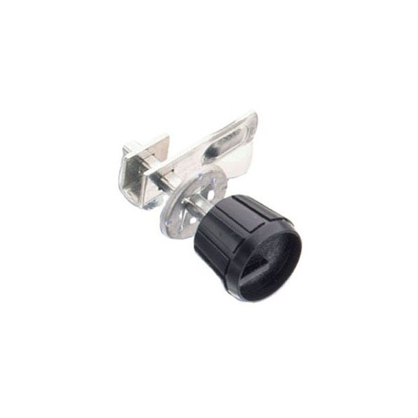Southco Cam Latch, 12.5mm .50 in Max. Grip, Knob , Plastic, Black - 61-10-102-11
