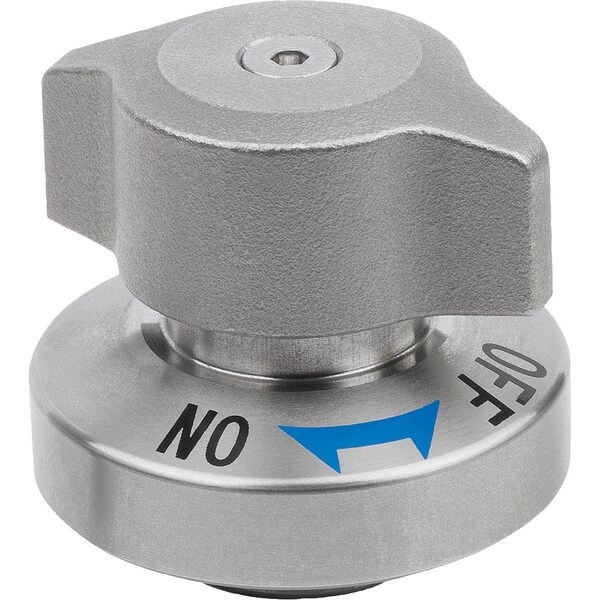 Kipp Lift And Turn Latch, D1=14, Stainless Steel Bright, Comp:Stainless Steel - K1561.114