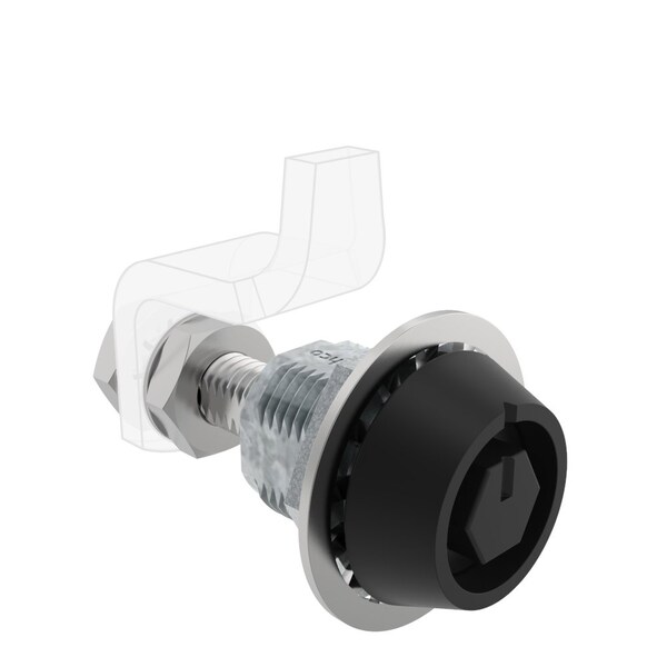 Southco Vise Action  Compression Latch, Large Size, Bellcore 216, Zinc Alloy, Powder Coat, Black - E3-C115-05