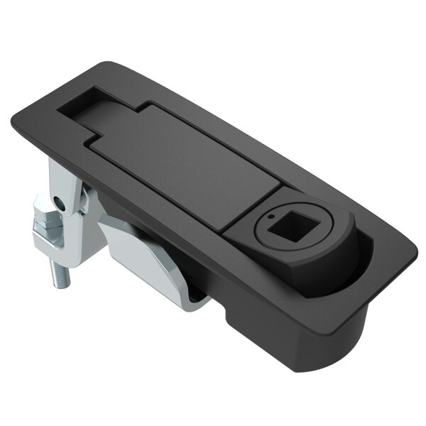 Southco Compression Latch, Tool Locking, Railway Standard, Sealed, Zinc Alloy, Powder Coat, Black - C2-43-145