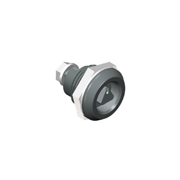 Southco Quarter-Turn Cam Latch, 8 mm Triangle Recess, Without Cam, Sealed, Nylon, Black - E5-6-033-UU1