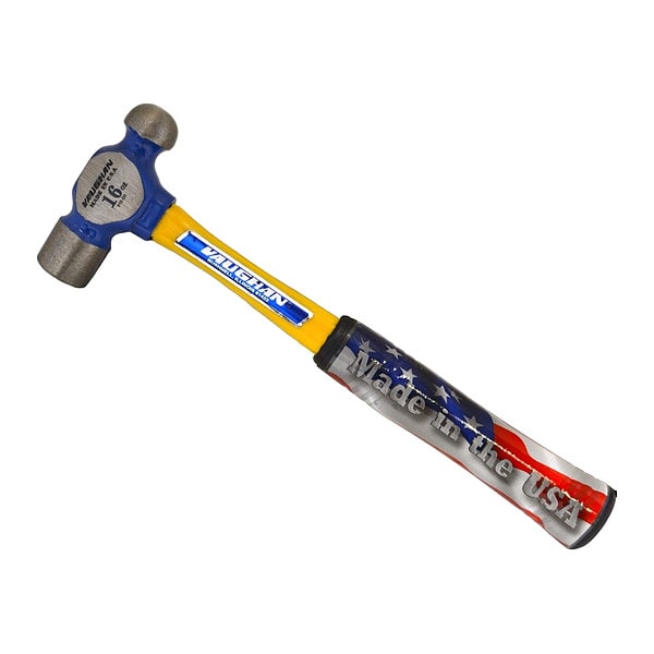 Vaughan Ball Pein Hammer, 16 oz, Steel, 13 in - FS016