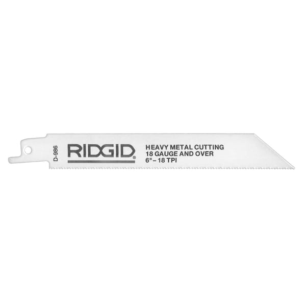 Ridgid Pkg Of 5 D989 6Tx6" Blade, Pk5 - 47082